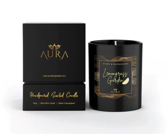lemongrass garden Candle Jar with